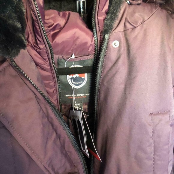 1 Madison Expedition Ladies Parka with Faux Fur - Picture 4 of 7